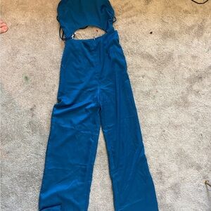 Hello Molly Blue Chic Jumpsuit